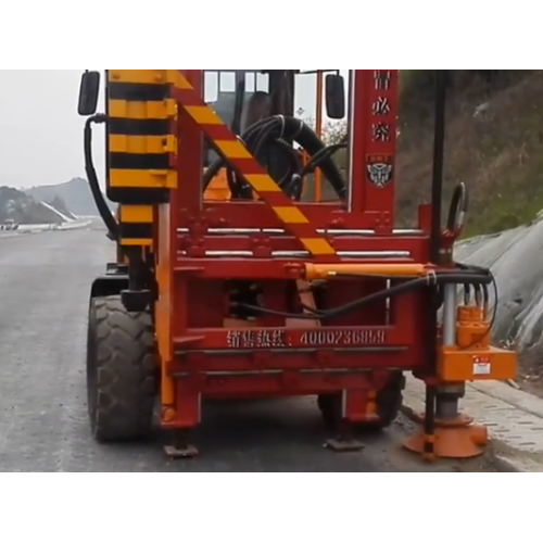 Environment-Friendly guardrail piling machine